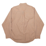 NAUTICA Mens Shirt Orange Check Long Sleeve M