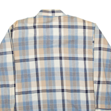 WRANGLER Mens Shirt Blue Check Long Sleeve L