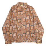 TALL SHOP Womens Shirt Brown Long Sleeve M