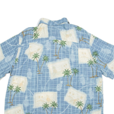 BATCK BAY Mens Hawaiian Shirt Blue Floral XL