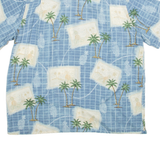 BATCK BAY Mens Hawaiian Shirt Blue Floral XL