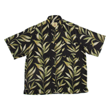 Mens Shirt Green Floral XL