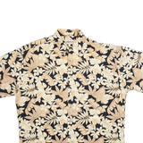 CAMPIA MODA Mens Hawaiian Shirt Brown Floral L