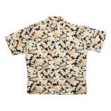 CAMPIA MODA Mens Hawaiian Shirt Brown Floral L