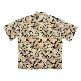 CAMPIA MODA Mens Hawaiian Shirt Brown Floral L