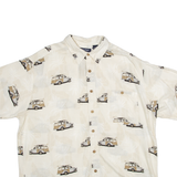 PURITAN Mens Shirt White Viscose L