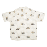 PURITAN Mens Shirt White Viscose L