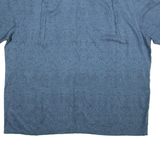 CAMPIA Mens Shirt Blue Floral 2XL