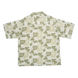 GECKO HAWAII Mens Hawaiian Shirt Green Floral XL