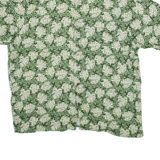 MUNSINGWEAR Mens Hawaiian Shirt Green Floral L