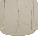 NAUTICA Mens Shirt Yellow Check Long Sleeve XL