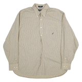 NAUTICA Mens Shirt Yellow Check Long Sleeve XL