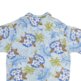 RESERVE Mens Hawaiian Shirt Blue Floral M