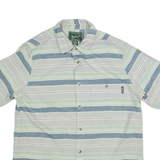 WOOLRICH Mens Shirt Blue Striped L