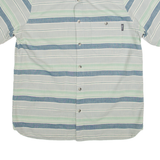 WOOLRICH Mens Shirt Blue Striped L