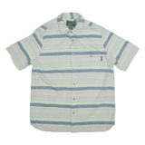 WOOLRICH Mens Shirt Blue Striped L