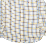 TOMMY HILFIGER Mens Shirt Yellow Check Long Sleeve 2XL