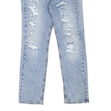 LEVI'S 511 Jeans Distressed Mens Blue Slim Straight Stone Wash W33 L30
