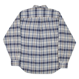 NAUTICA Mens Shirt Blue Plaid Long Sleeve M