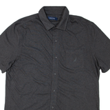 NAUTICA Mens Plain Shirt Grey XL