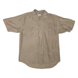 HAPPY LIFE Mens Plain Shirt Beige L