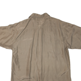 HAPPY LIFE Mens Plain Shirt Beige L