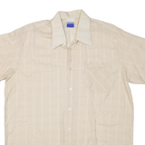 FALLER FEINTEXTIL Mens Shirt Beige Check L
