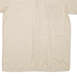 FALLER FEINTEXTIL Mens Shirt Beige Check L
