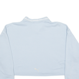 PUMA Cropped Womens Sweatshirt Blue Collared XS