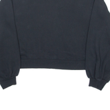 PUMA Cropped Womens Sweatshirt Black Crew Neck M