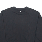 ADIDAS Climalite Womens Sweatshirt Black Crew Neck S