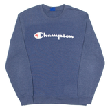 CHAMPION Mens Sweatshirt Blue Crew Neck L