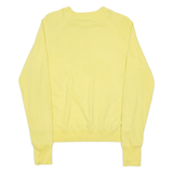 LEE Womens Sweatshirt Yellow Crew Neck XS