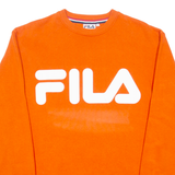 FILA Mens Sweatshirt Orange Crew Neck S