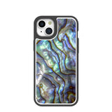 Clear Opal Tide iPhone 15 Plus Case With Black Ridge