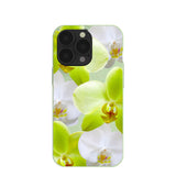 Sage Green Orchid Blooms iPhone 13 Pro Case