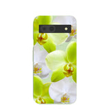 Sage Green Orchid Blooms Google Pixel 8a Case