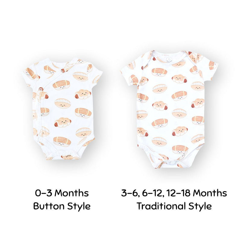 Organic Cotton Baby Onesie - Bakery Buns