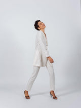 White Tailoring Slim Pants – Women’s Slim-Fit Trousers