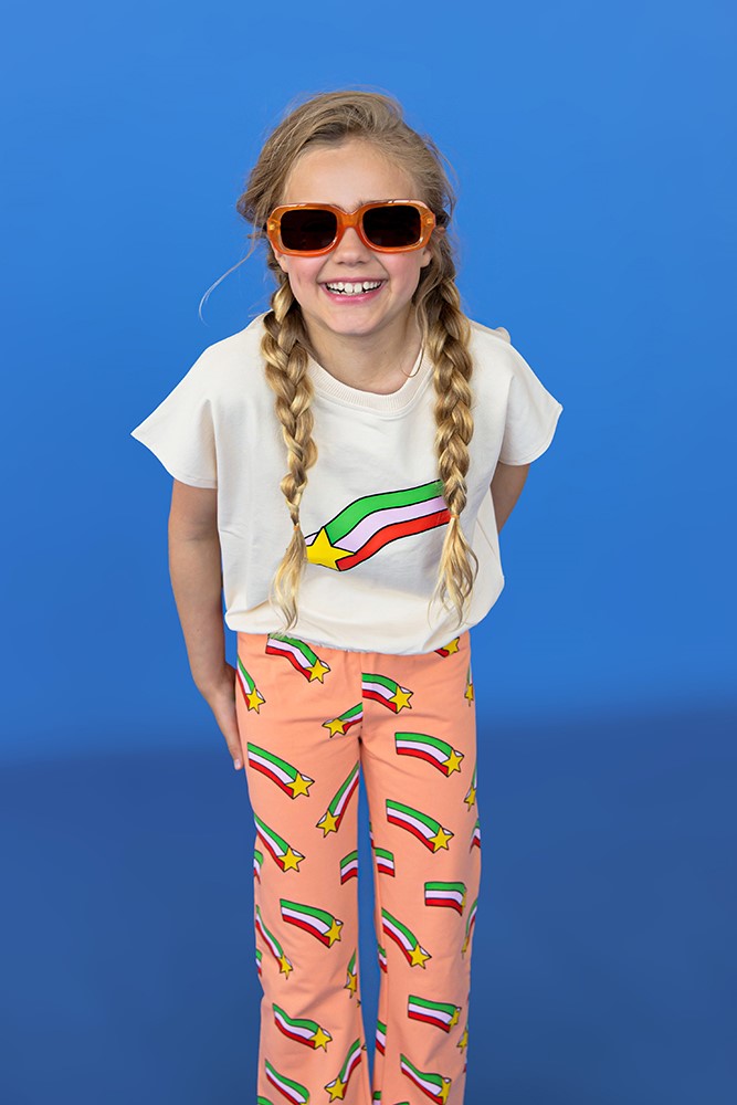 Girl's flared leggings - Star