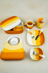 Suction silicone plate - Orange