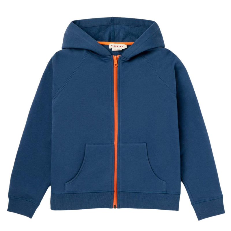 Navy Fleece Zip Up Hoodie