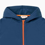 Navy Fleece Zip Up Hoodie