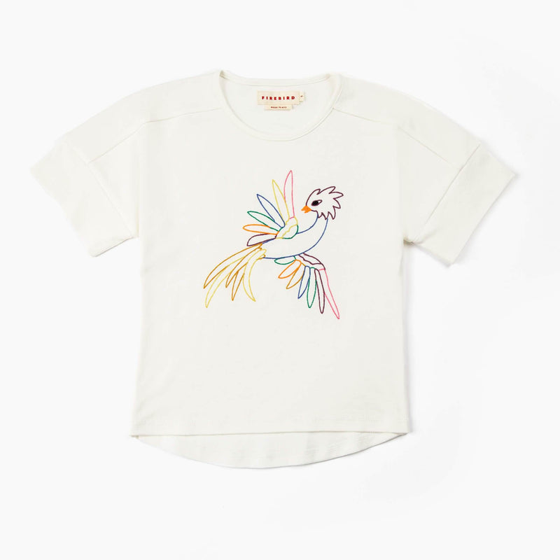 Embroidered Firebird Graphic Tee