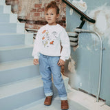 Abstract Art-Inspired Fleece Sweatshirt