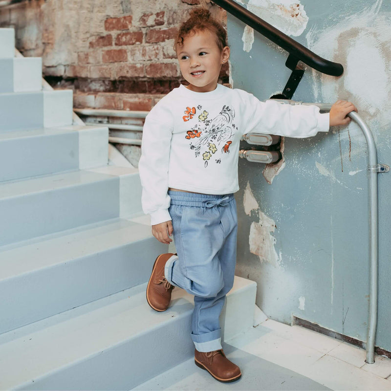 Abstract Art-Inspired Fleece Sweatshirt