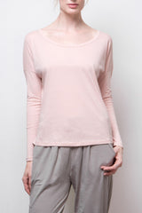 Long-Sleeve Tee - Organic Cotton  - Pink