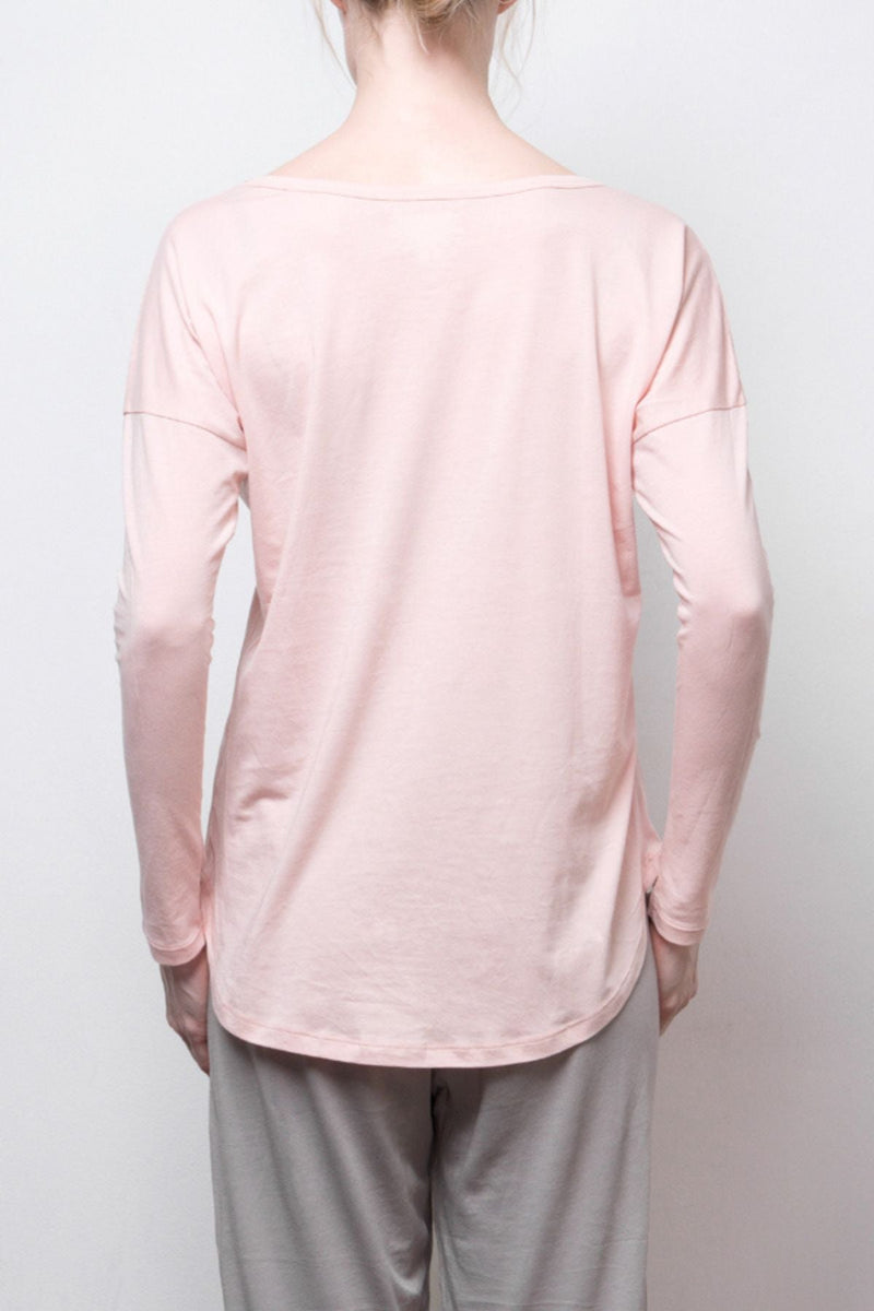 Long-Sleeve Tee - Organic Cotton  - Pink