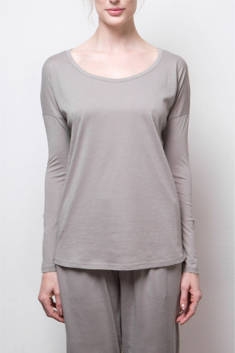 Long-Sleeve Tee - Organic Cotton - Grey