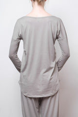 Long-Sleeve Tee - Organic Cotton - Grey